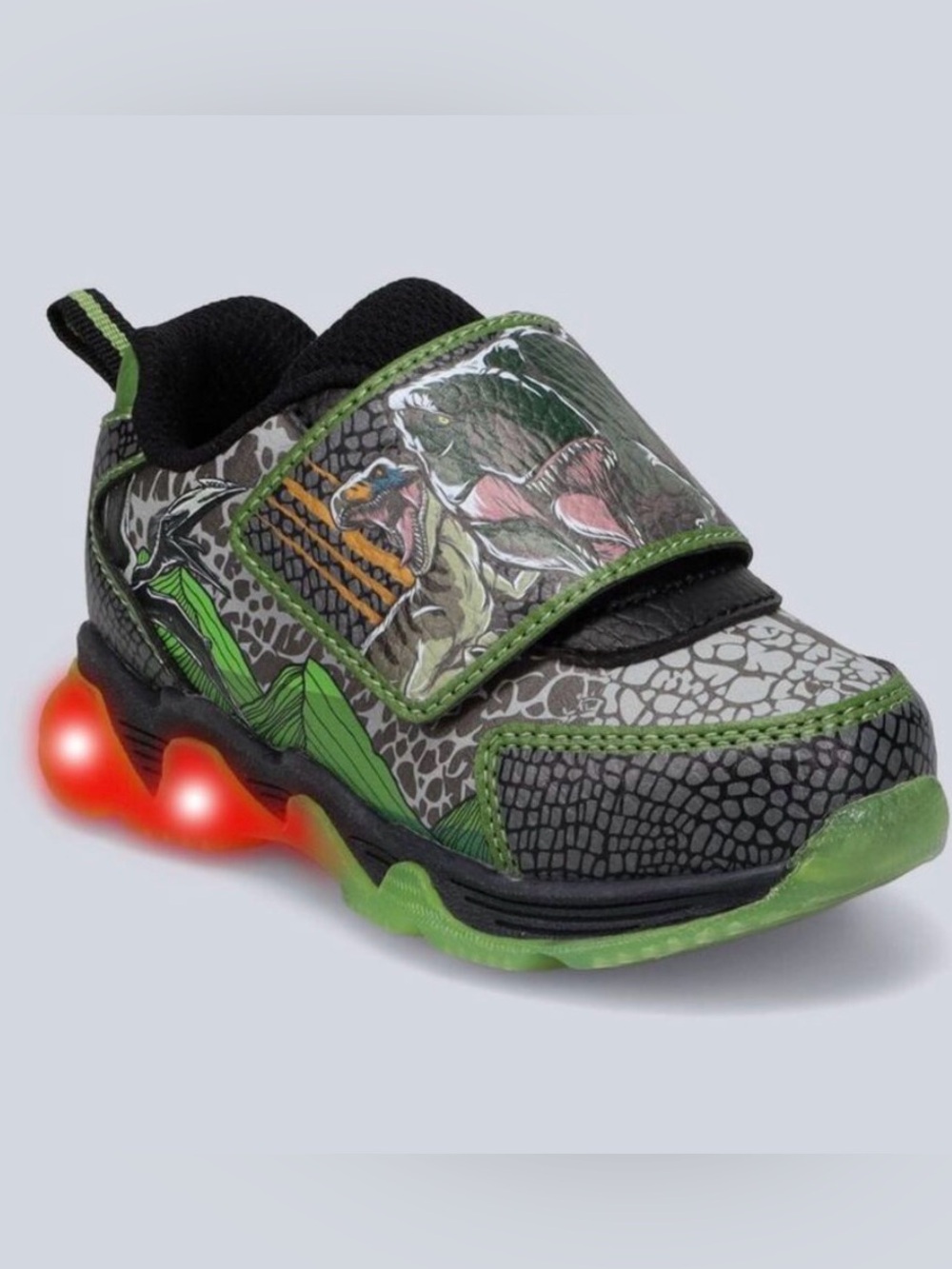 Jurassic World - Toddler Athletic Light Up Sneakers- Green